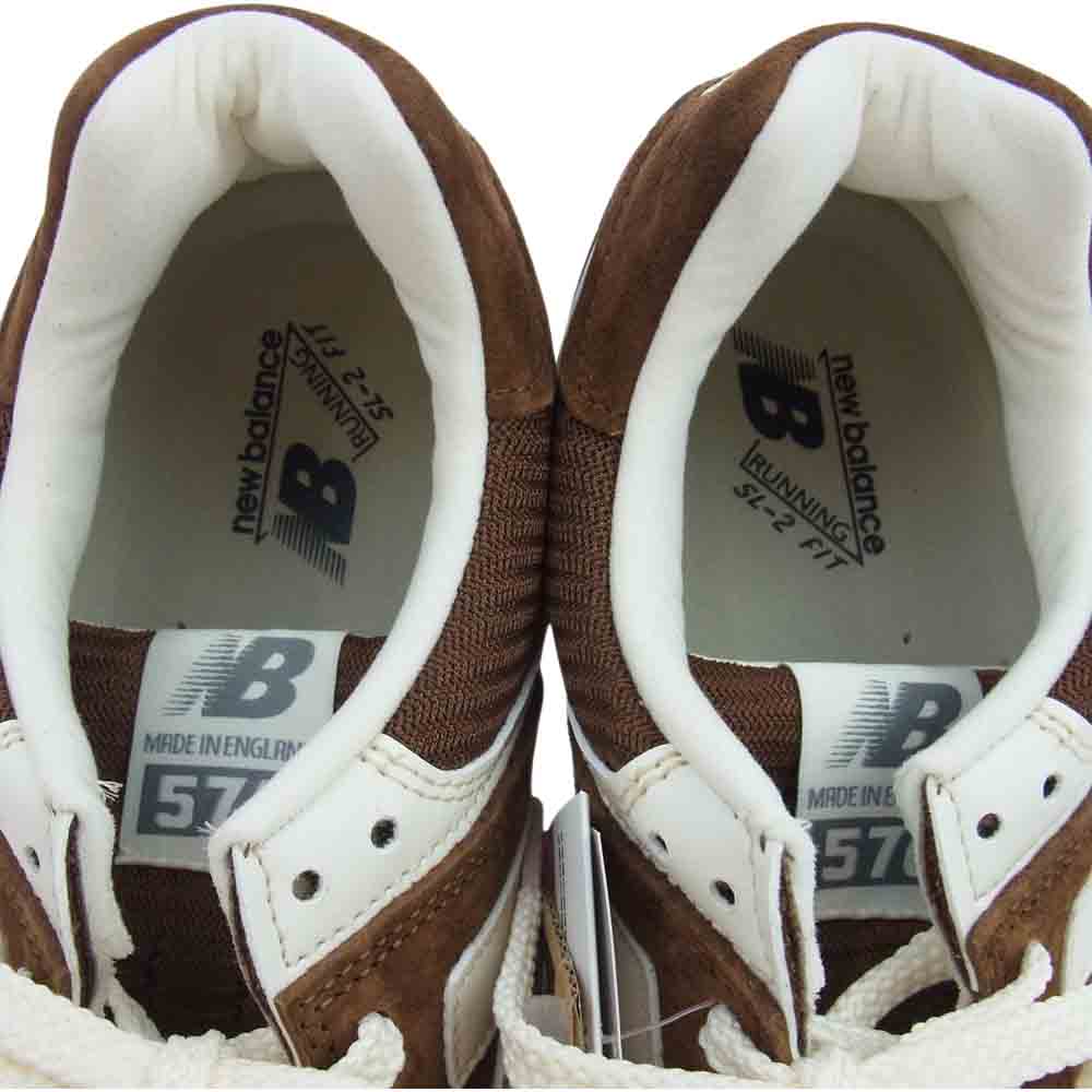NEW BALANCE ニューバランス OU576BRN UK製 35周年記念 ランニング シューズ スニーカー  ブラウン系 26.5cm【新古品】【未使用】【中古】