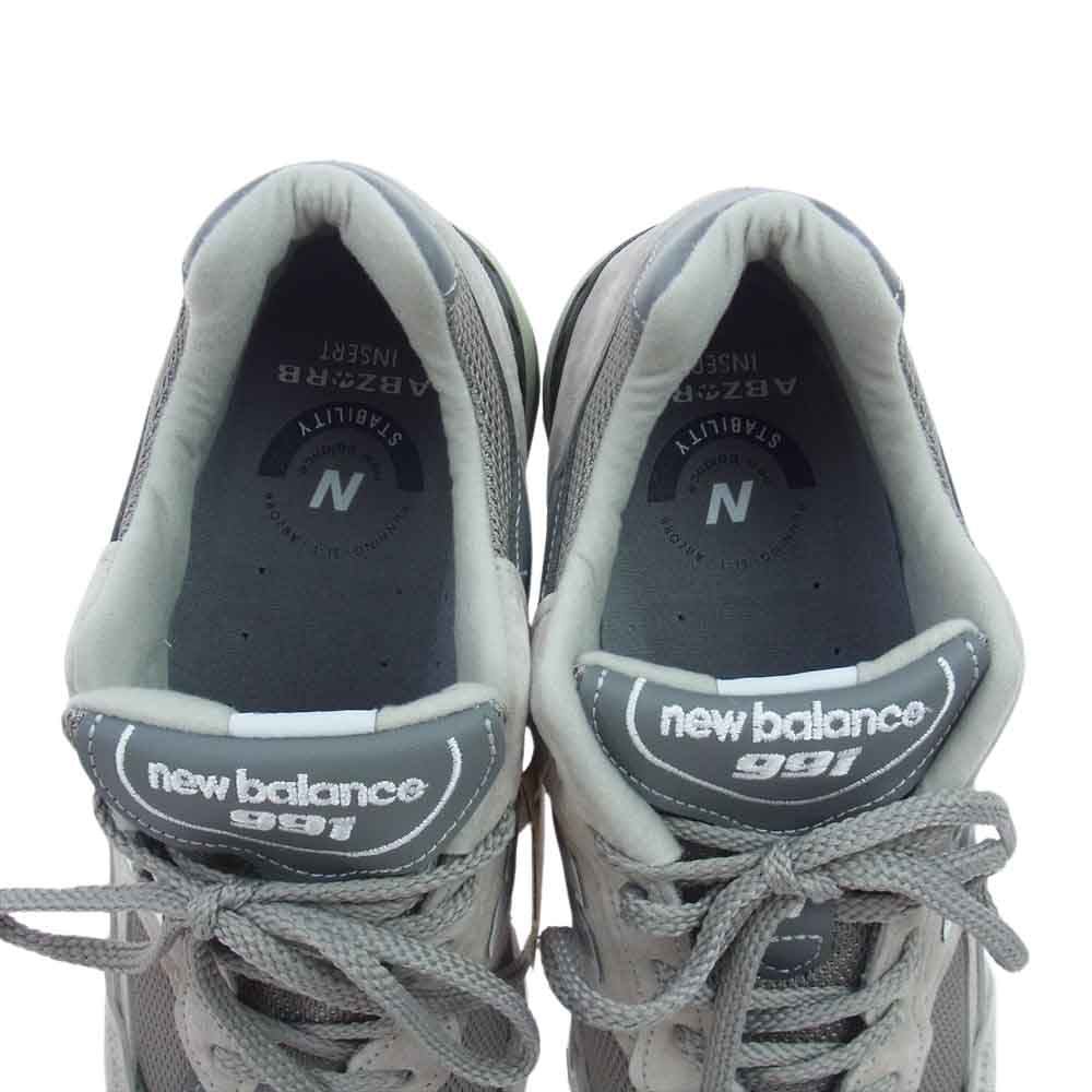NEW BALANCE ニューバランス M991GL UK製 ランニング シューズ グレー スニーカー グレー系 27cm【新古品】【未使用】【中古】