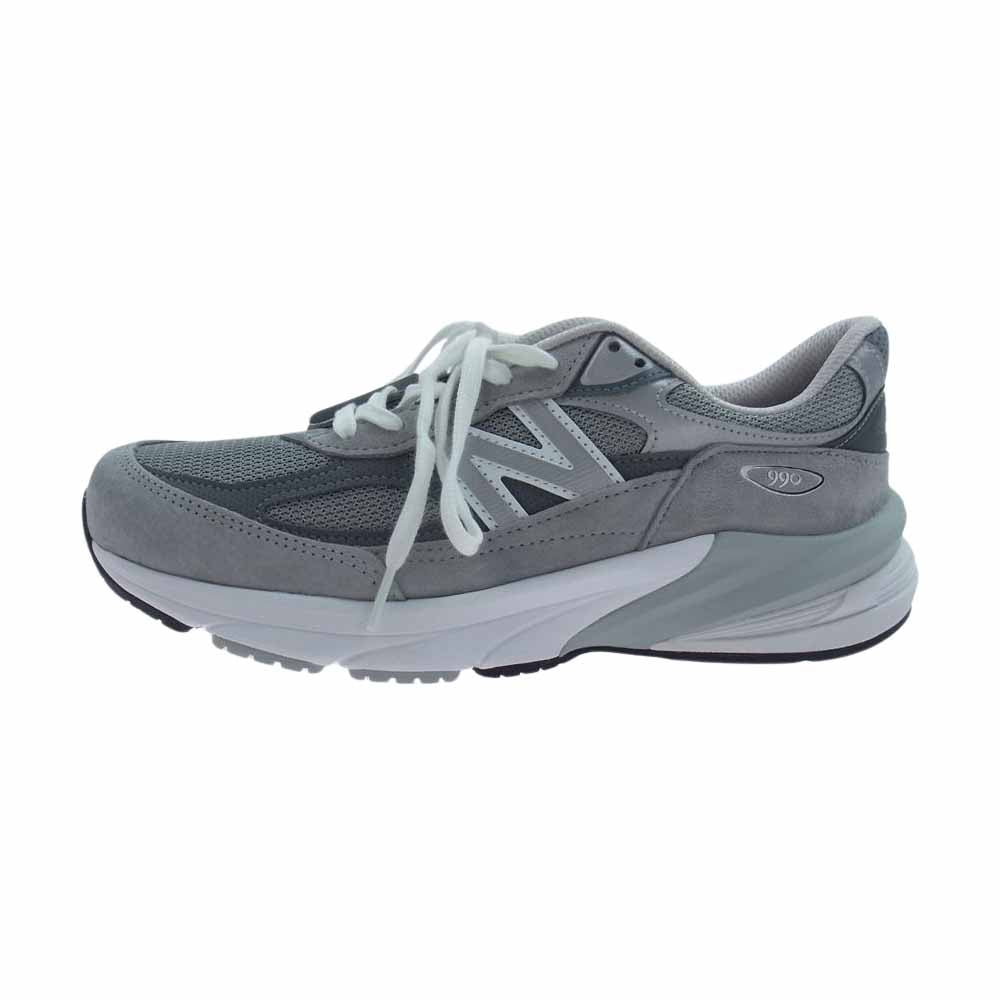 NEW BALANCE ニューバランス M990GL6 990V6 GRAY グレー ランニングシューズ スニーカー グレー系 26.5cm【新古品】【未使用】【中古】