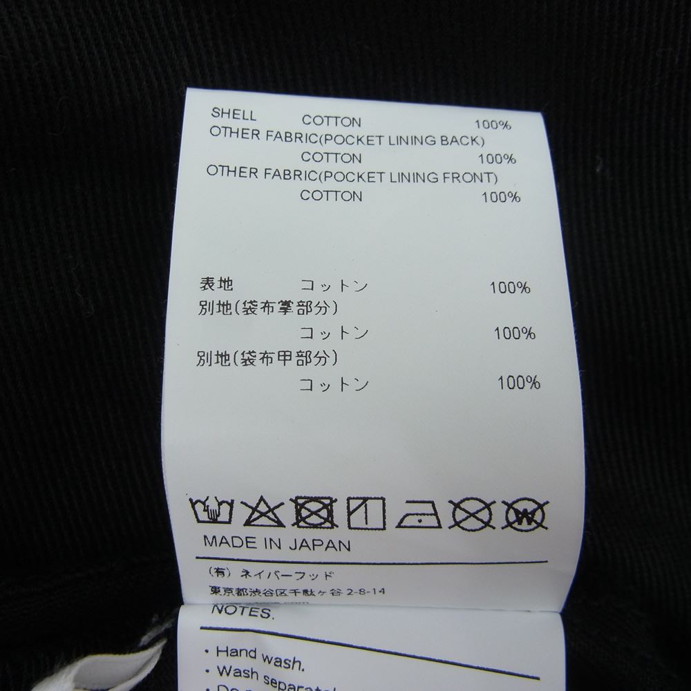 WTAPS ダブルタップス 22AW 222WVDT-SHM05 WCPO 02 LS  COTTON TWILL シャツ ブラック系 03【美品】【中古】