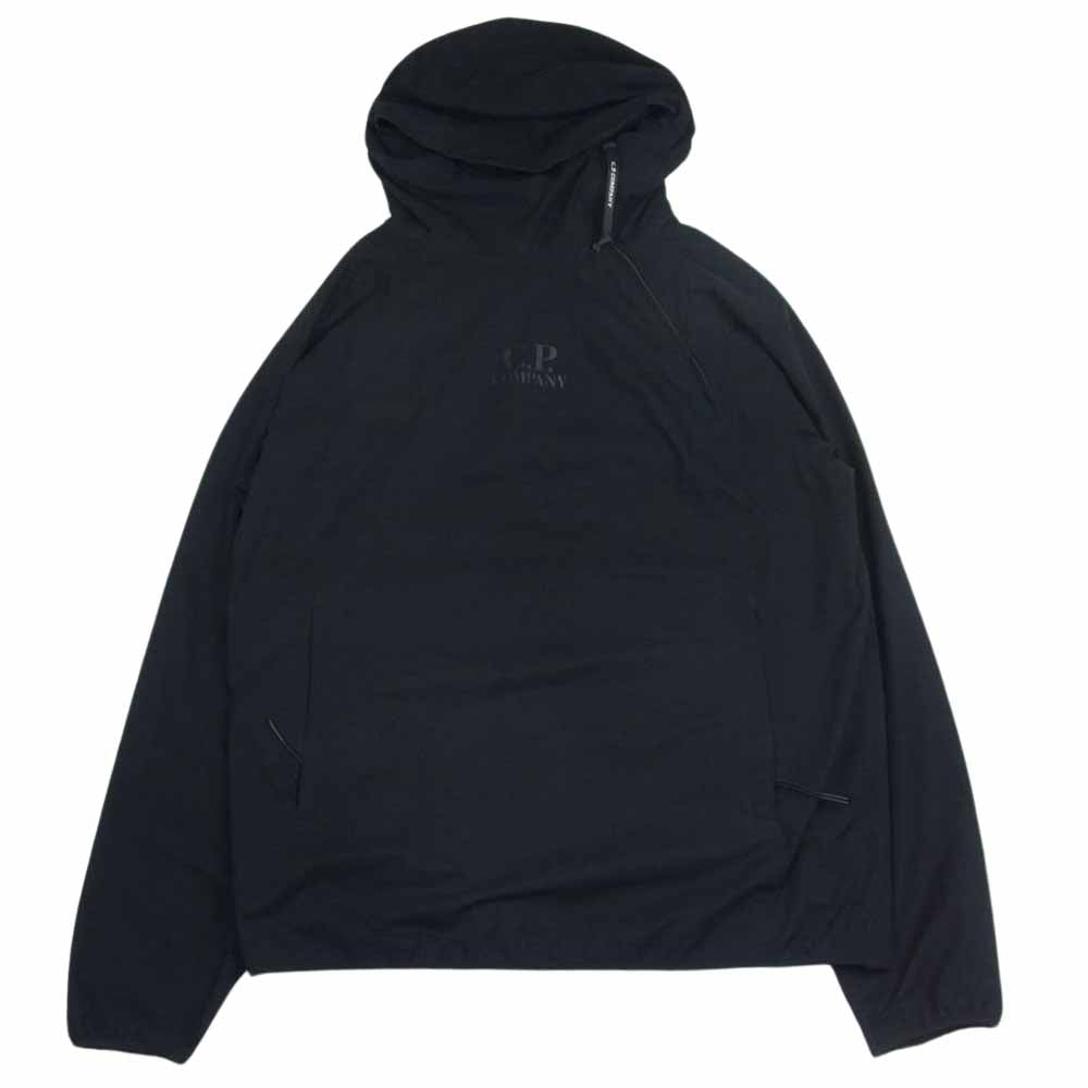 C.P.Company シーピーカンパニー 08CMOW006A Protek Logo Popover Hooded Smock プロテック ロゴ ポップオーバー フード付き スモック プルオーバー ジャケット ブラック系 50【中古】