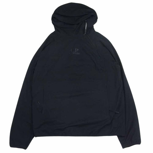 C.P.Company シーピーカンパニー 08CMOW006A Protek Logo Popover Hooded Smock プロテック ロゴ ポップオーバー フード付き スモック プルオーバー ジャケット ブラック系 50【中古】