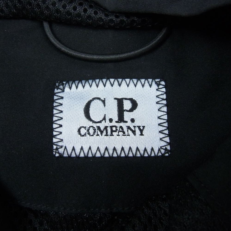 C.P.Company シーピーカンパニー 08CMOW006A Protek Logo Popover Hooded Smock プロテック ロゴ ポップオーバー フード付き スモック プルオーバー ジャケット ブラック系 50【中古】