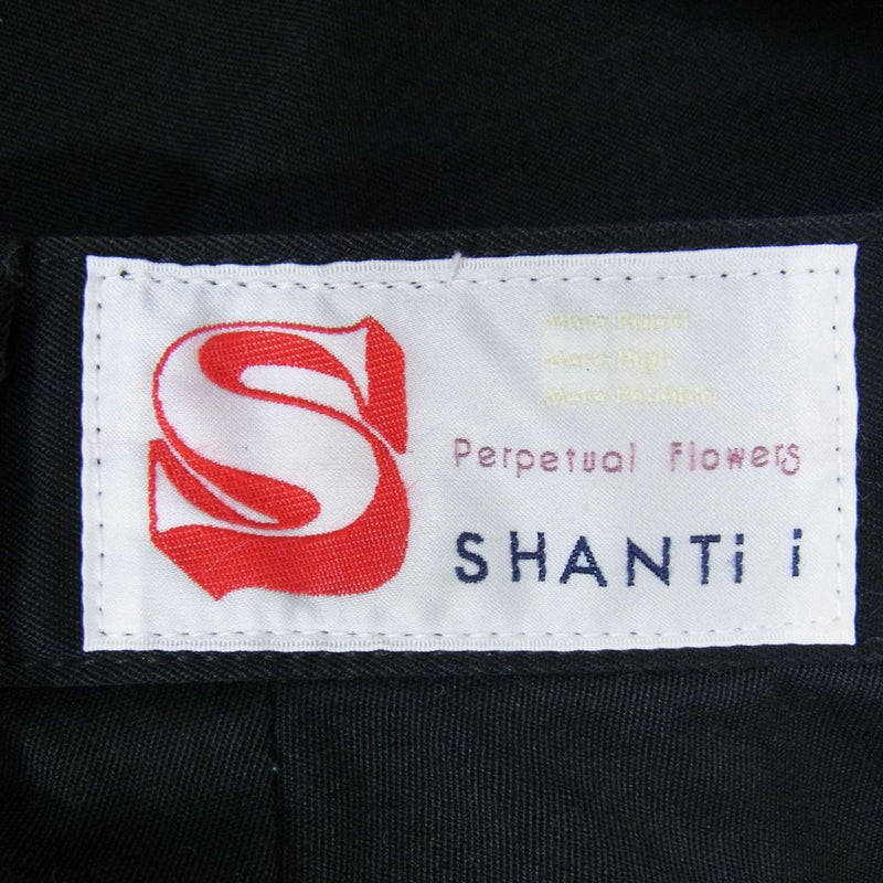 シャンティ SH0-P01 裾デザイン コットン テーパード パンツ ブラック系 L【中古】