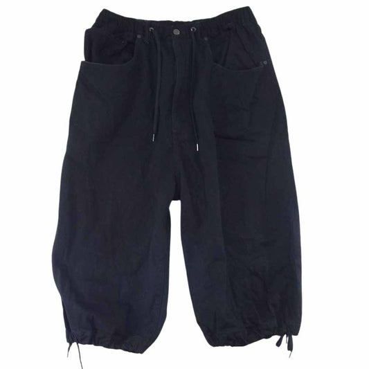 FUMITO GANRYU フミトガンリュウ FU6-PA-07 5 pockets parkour denim pants パーカー デニム パンツ ブラック系 2【中古】