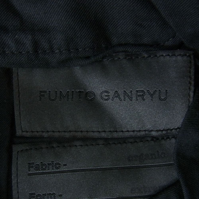 FUMITO GANRYU フミトガンリュウ FU6-PA-07 5 pockets parkour denim pants パーカー デニム パンツ ブラック系 2【中古】
