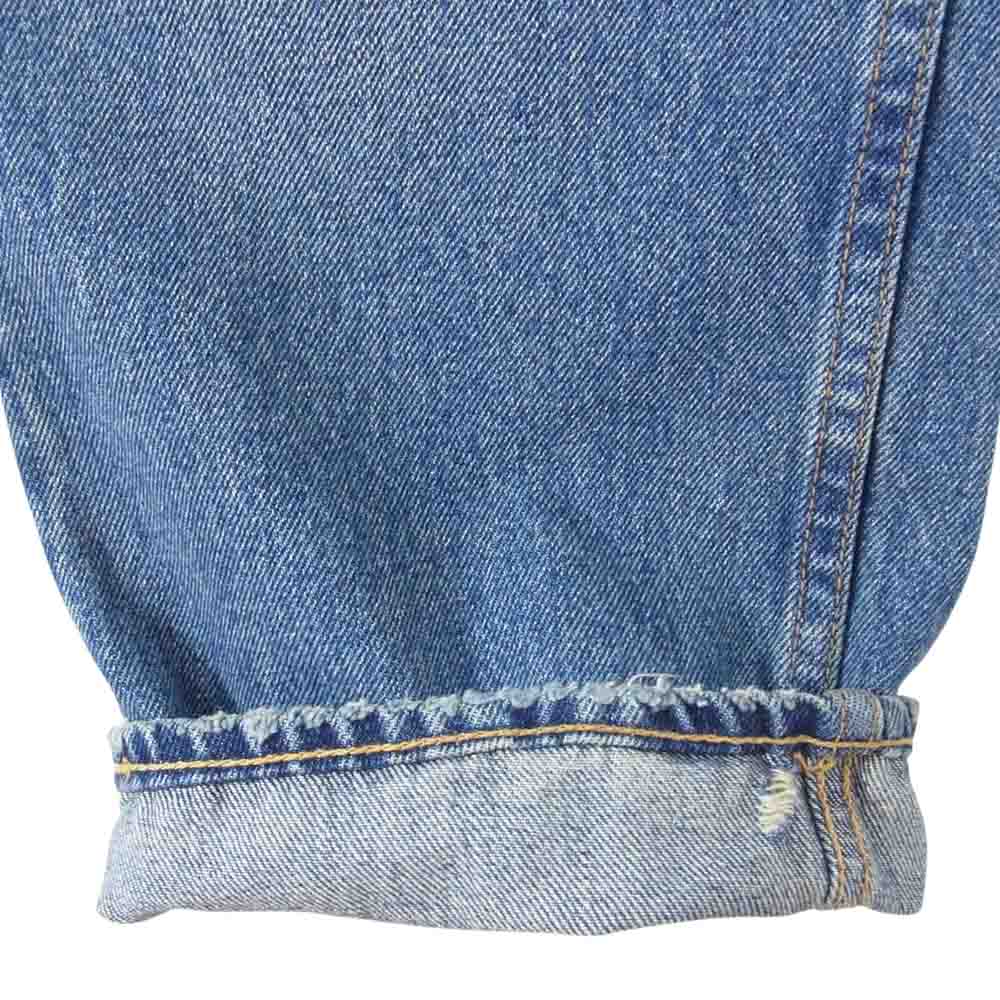 ダイリク 21AW D-7 Leather Patch Slim Denim Pants スリム デニム パンツ インディゴブルー系 27【中古】