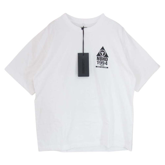 NEIGHBORHOOD ネイバーフッド 232PCNH-ST17 NH TEE SS-17 ロゴ プリント 半袖 Tシャツ ホワイト系 M【新古品】【未使用】【中古】