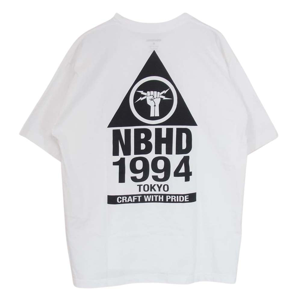 NEIGHBORHOOD ネイバーフッド 232PCNH-ST17 NH TEE SS-17 ロゴ プリント 半袖 Tシャツ ホワイト系 M【新古品】【未使用】【中古】