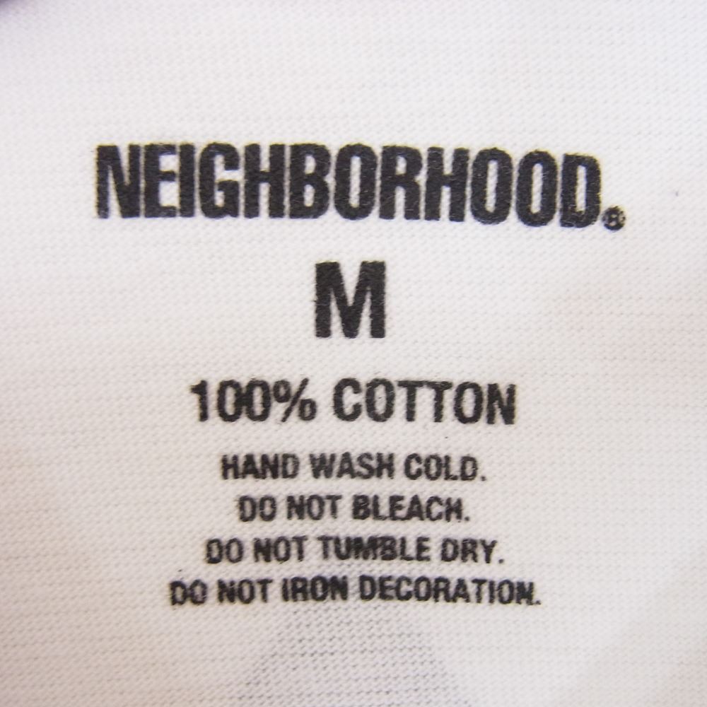 NEIGHBORHOOD ネイバーフッド 232PCNH-ST17 NH TEE SS-17 ロゴ プリント 半袖 Tシャツ ホワイト系 M【新古品】【未使用】【中古】