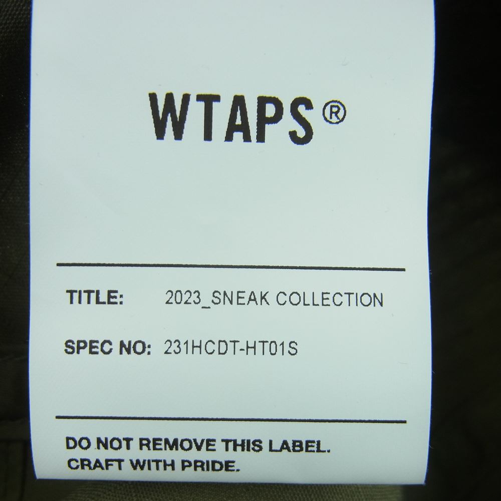 WTAPS ダブルタップス 23SS 231HCDT-HT01S T-5 CAP リップストップ キャップ コットン 日本製 カーキ系 00【極上美品】【中古】