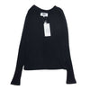 MAISON MARGIELA メゾンマルジェラ S52GC0081 MM6 エムエムシックス アウトシーム レーヨン リブ カットソー 長袖 ブラック系 XS【中古】