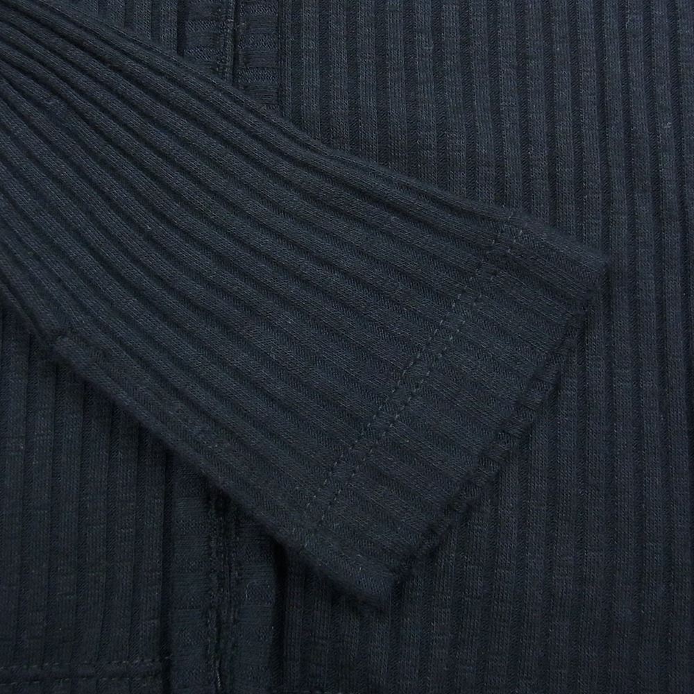 MAISON MARGIELA メゾンマルジェラ S52GC0081 MM6 エムエムシックス アウトシーム レーヨン リブ カットソー 長袖 ブラック系 XS【中古】
