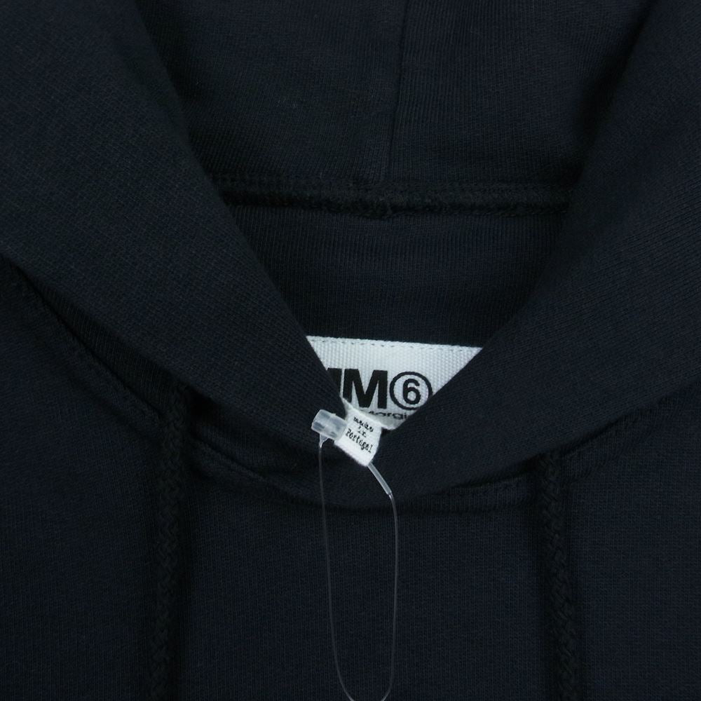 MAISON MARGIELA メゾンマルジェラ S32GU0095 S25328 MM6 エムエムシックス プルオーバー パーカー ブラック系 XS【中古】