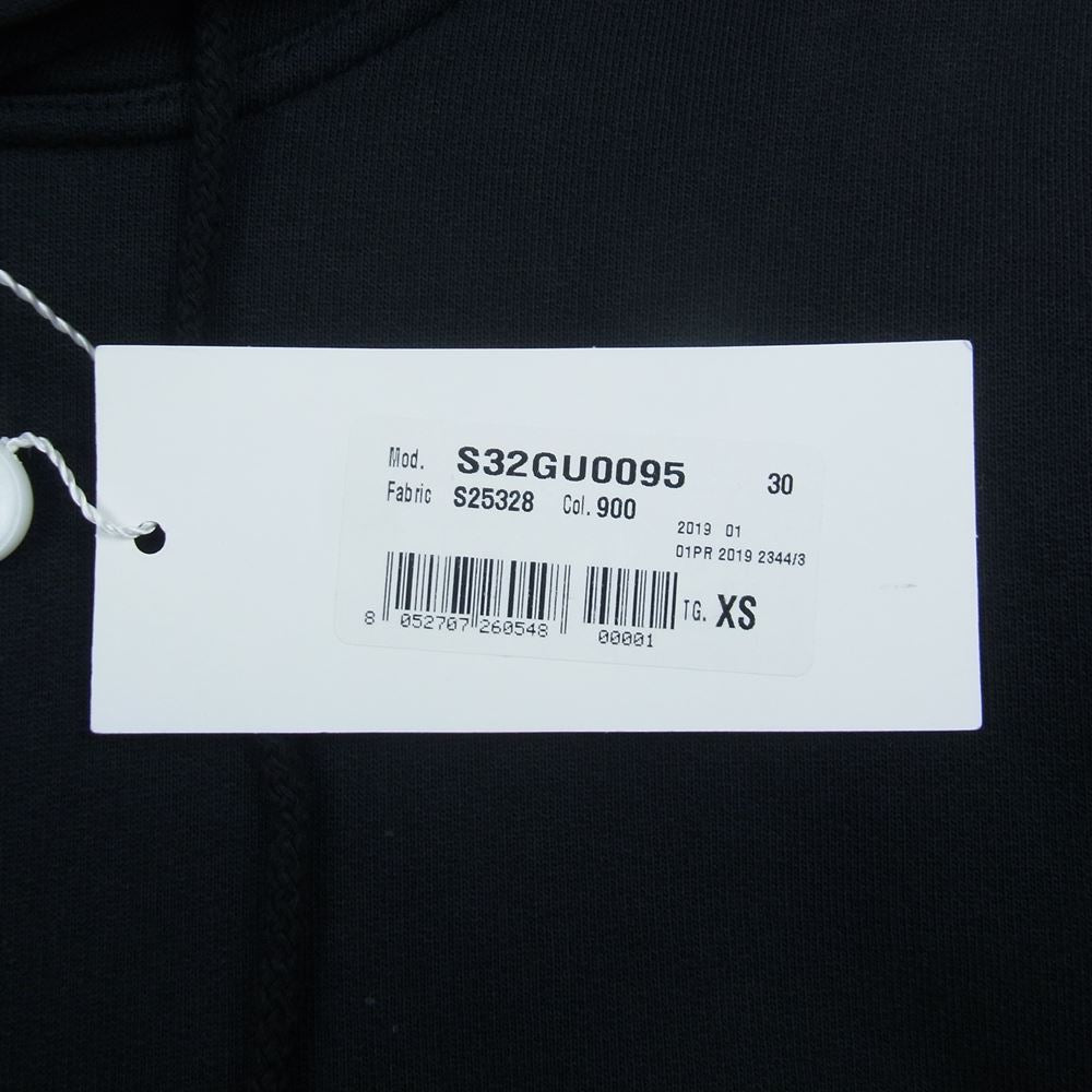 MAISON MARGIELA メゾンマルジェラ S32GU0095 S25328 MM6 エムエムシックス プルオーバー パーカー ブラック系 XS【中古】