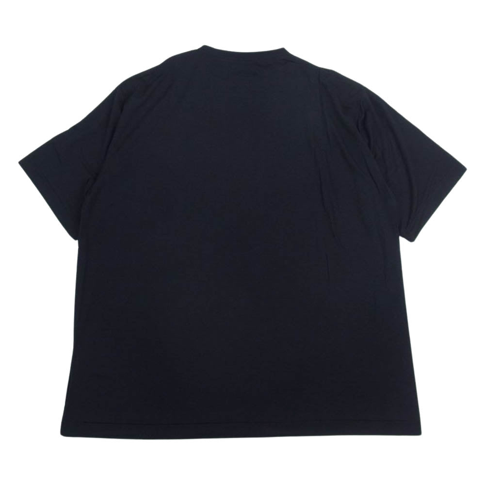 COMOLI コモリ 22SS V01-05007  ウール 天竺 半袖 ポケット Ｔシャツ ネイビー系 3【新古品】【未使用】【中古】