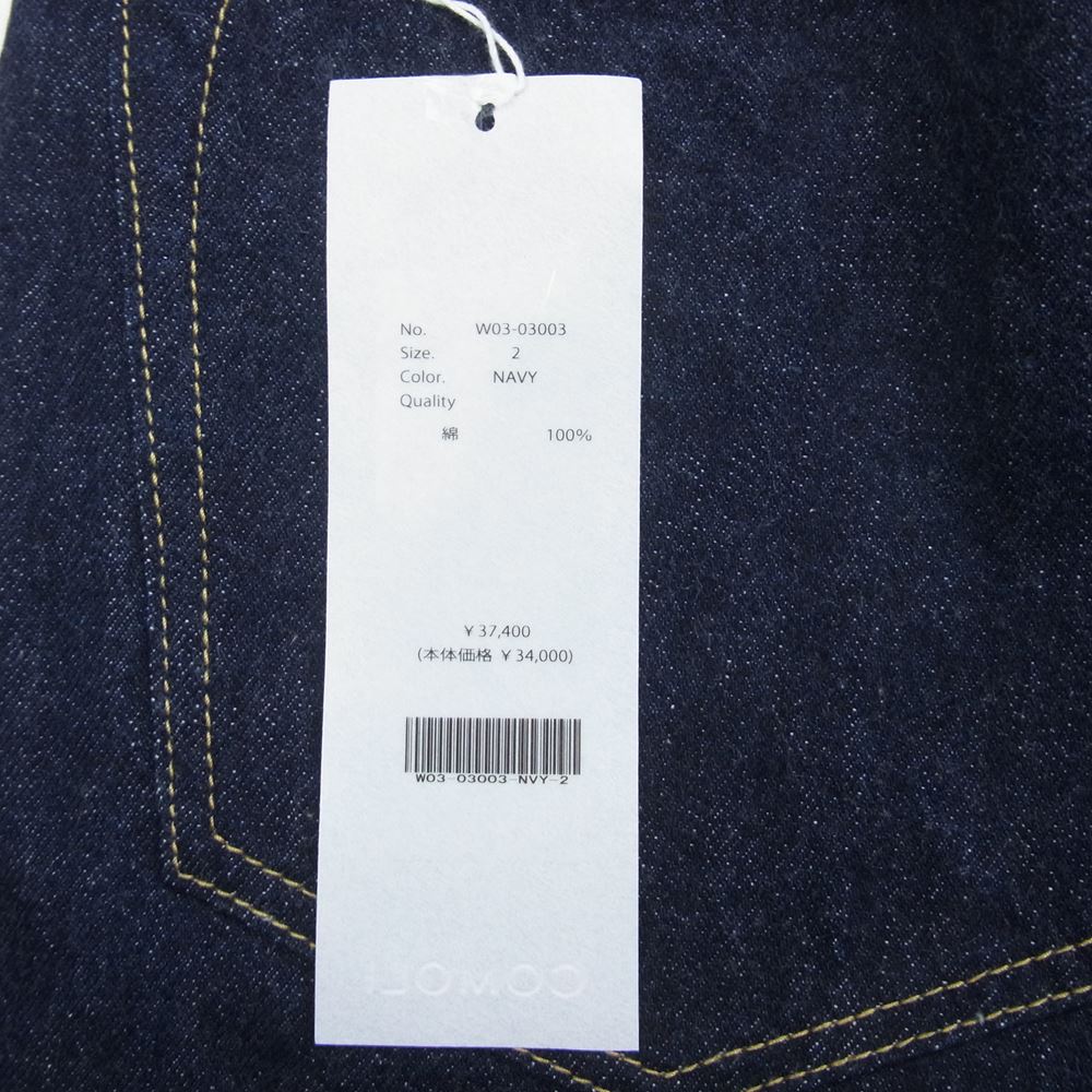 COMOLI コモリ 22AW W03-03003  5P デニムパンツ インディゴブルー系 2【新古品】【未使用】【中古】