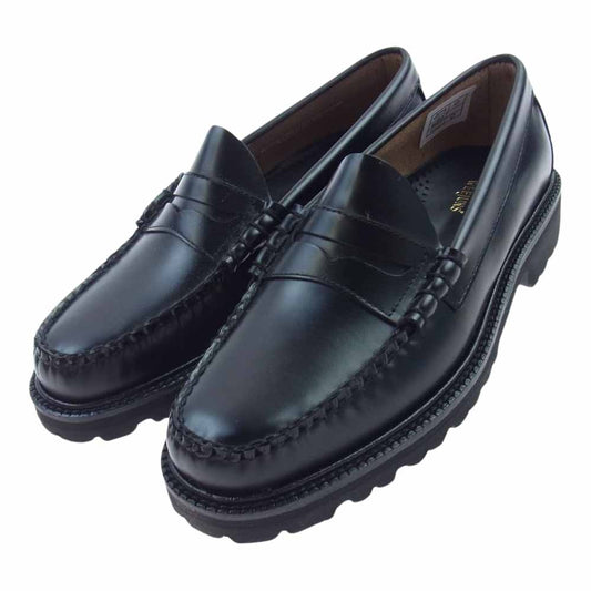 ジーエイチバス 11510 WEEJUN 90S LARSON PENNY ウィージャンズ  ペニー ラーソンローファー ブラック系 UK6.5【極上美品】【中古】