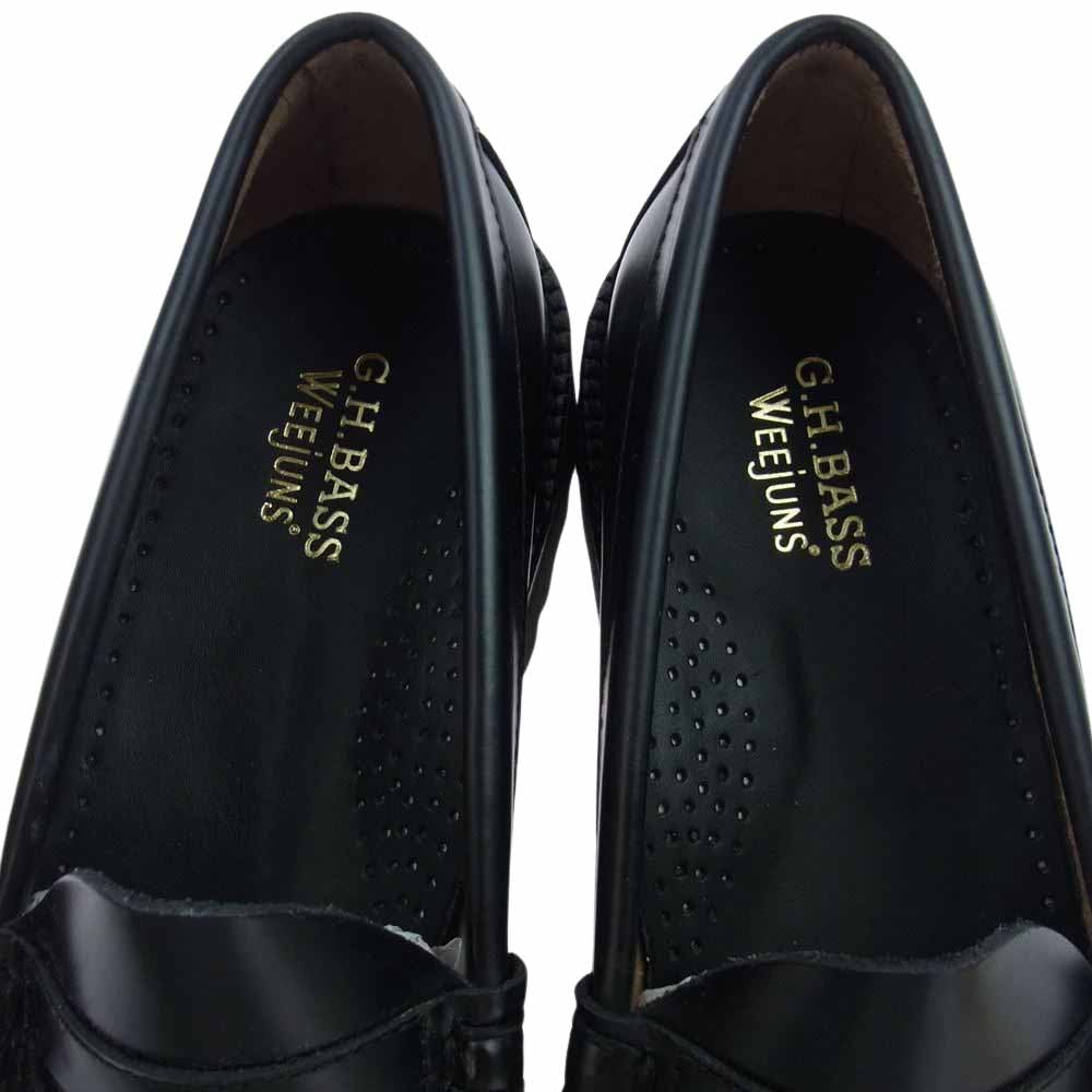 ジーエイチバス 11510 WEEJUN 90S LARSON PENNY ウィージャンズ  ペニー ラーソンローファー ブラック系 UK6.5【極上美品】【中古】