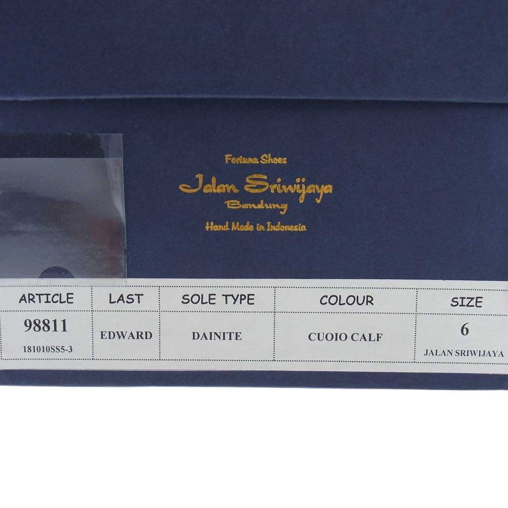 JALAN SRIWIJAYA ジャランスリウァヤ 98811 Tirta CUOIO EDWARD エドワード ティルタ ダイナイトソール タッセル ローファー ブラウン系 UK6【極上美品】【中古】