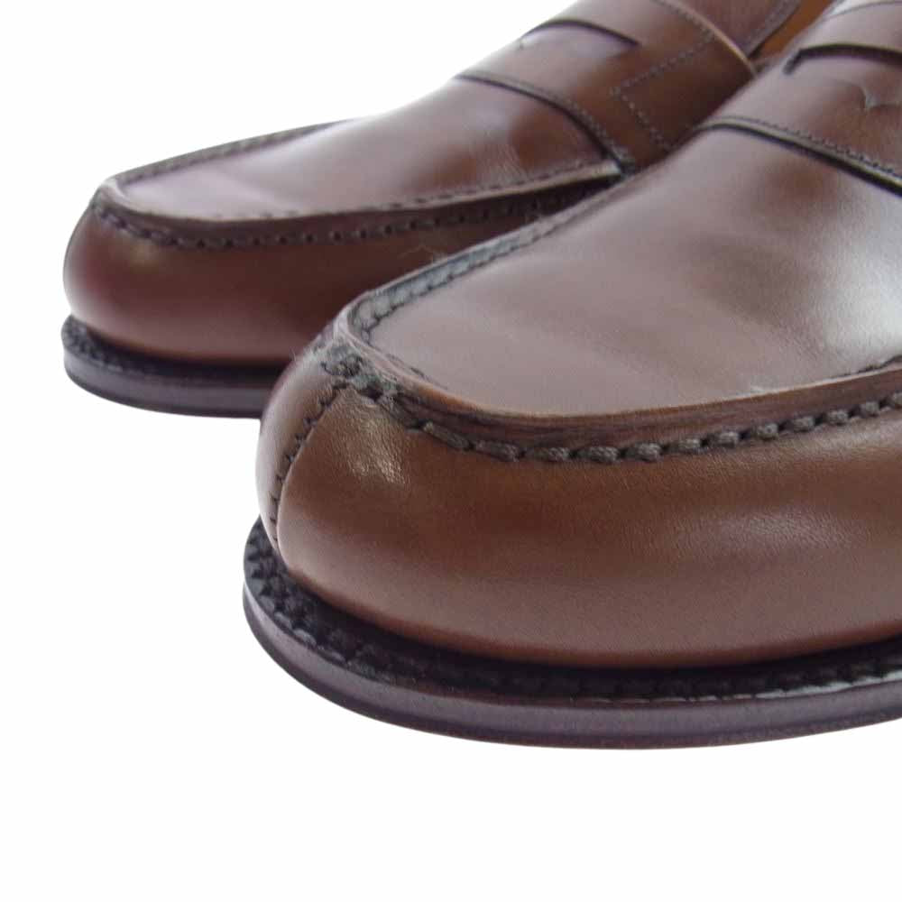 JALAN SRIWIJAYA ジャランスリウァヤ 98589 18045 レザーソール ペニー コインローファー ブラウン系 7.5【極上美品】【中古】