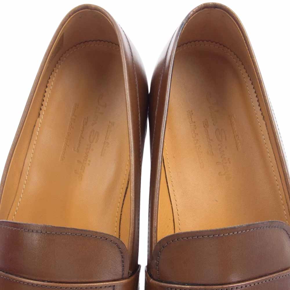 JALAN SRIWIJAYA ジャランスリウァヤ 98589 18045 レザーソール ペニー コインローファー ブラウン系 7.5【極上美品】【中古】