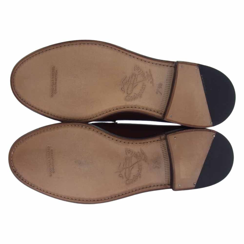 JALAN SRIWIJAYA ジャランスリウァヤ 98589 18045 レザーソール ペニー コインローファー ブラウン系 7.5【極上美品】【中古】