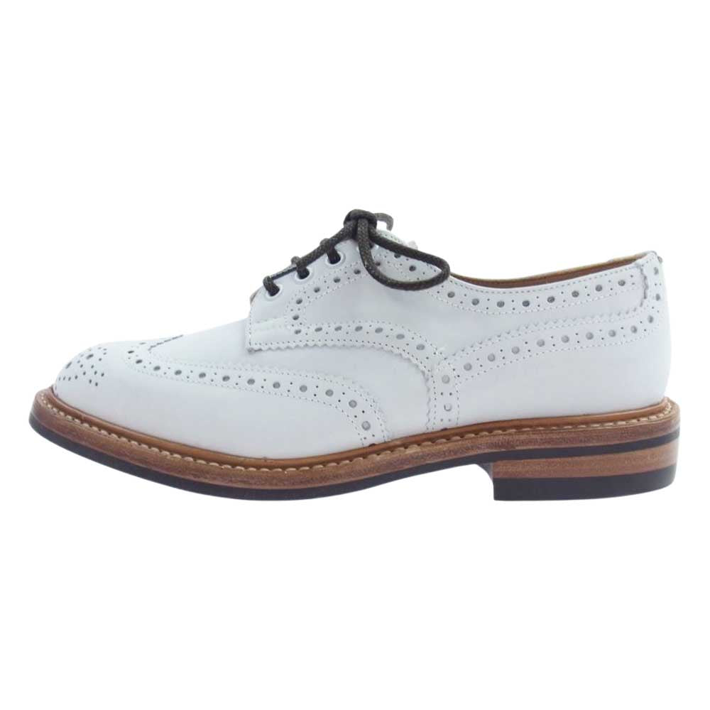 Tricker's トリッカーズ S633 BOURTON バートン ウィングチップ シューズ ダイナイトソール ホワイト系 6【極上美品】【中古】