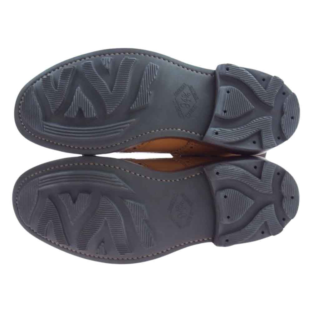 Tricker's トリッカーズ M5634 STOW ストウ フルブローグ カントリーブーツ ライトブラウン系 8.5【極上美品】【中古】
