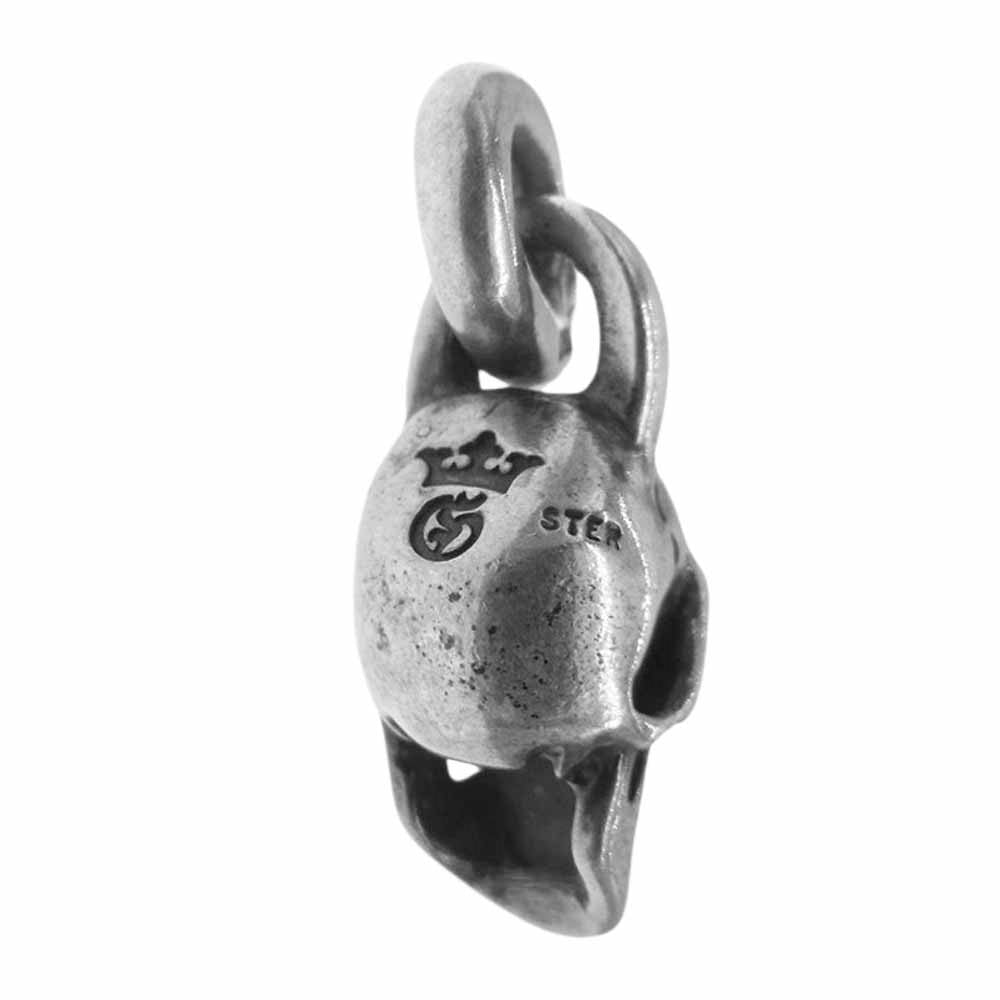 GABOR ガボール Gaboratory ガボラトリー Single Slant Head Skull Pendant 絶壁 シングル スカル ペンダントトップ シルバー系【中古】