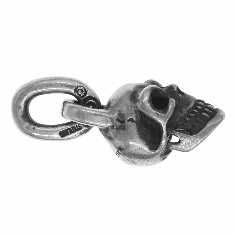 GABOR ガボール Gaboratory ガボラトリー Single Slant Head Skull Pendant 絶壁 シングル スカル ペンダントトップ シルバー系【中古】