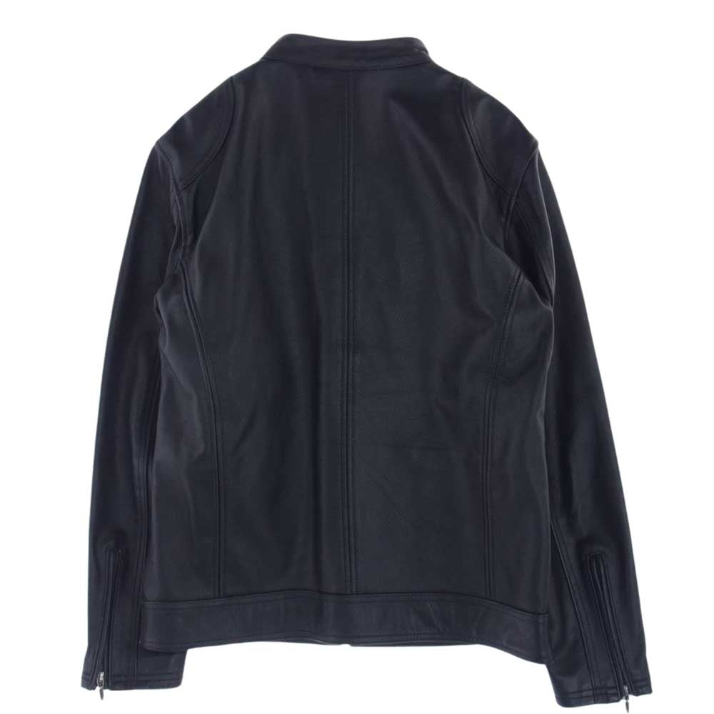 ボリーニ レザー シングル ライダースジャケット ブラック系 46【中古】