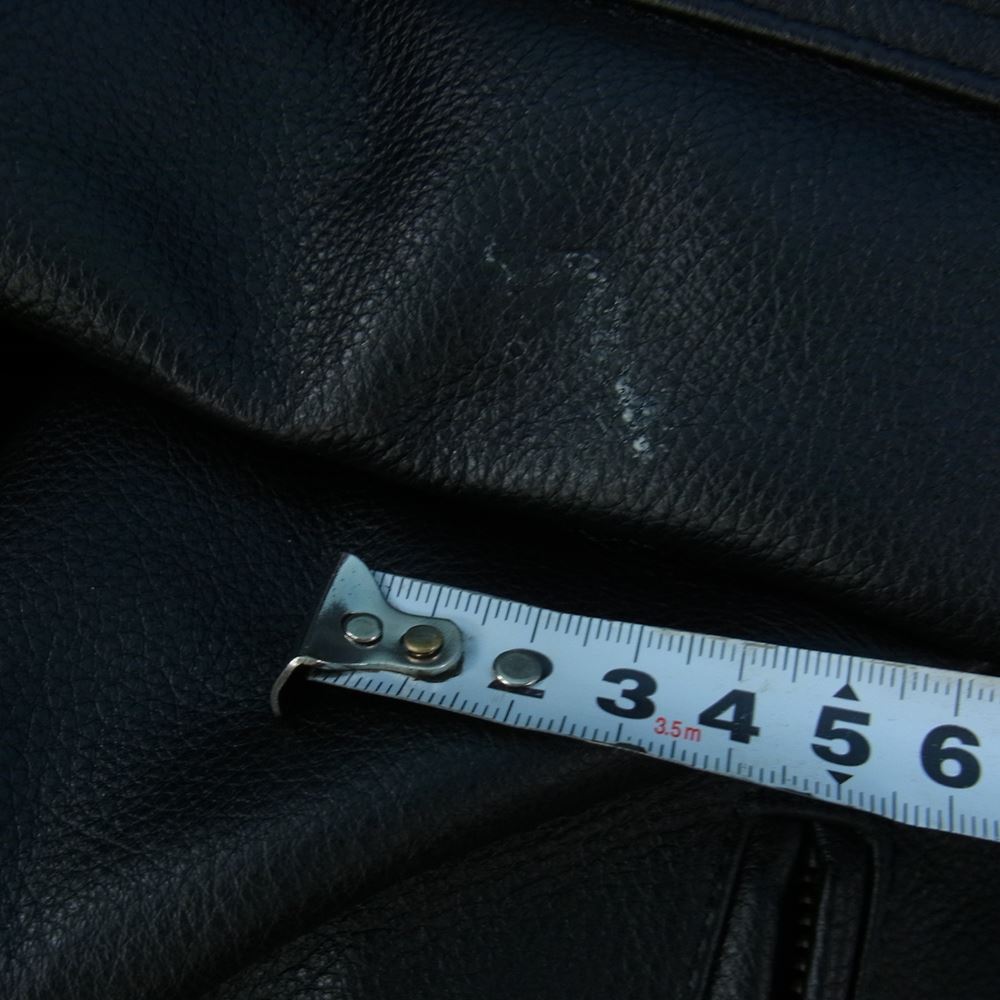 ボリーニ レザー シングル ライダースジャケット ブラック系 46【中古】