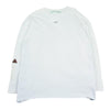 OFF-WHITE オフホワイト 18SS OMBA017S18003008 TAPE OVER CREWNECK テープロゴ刺繍 オーバー クルーネック スウェット トレーナー ホワイト系 M【中古】