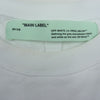 OFF-WHITE オフホワイト 18SS OMBA017S18003008 TAPE OVER CREWNECK テープロゴ刺繍 オーバー クルーネック スウェット トレーナー ホワイト系 M【中古】