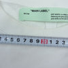 OFF-WHITE オフホワイト 18SS OMBA017S18003008 TAPE OVER CREWNECK テープロゴ刺繍 オーバー クルーネック スウェット トレーナー ホワイト系 M【中古】