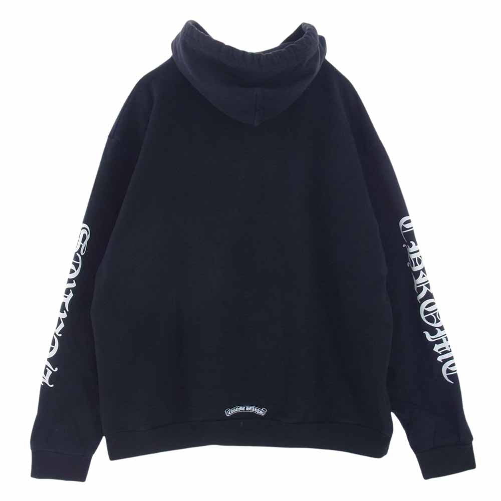 CHROME HEARTS クロムハーツ（原本無） 国内正規品 サイズ：XXL SWTSHRT PLVR スクリプト ロゴ スウェット パーカー ブラック系 XXL【中古】