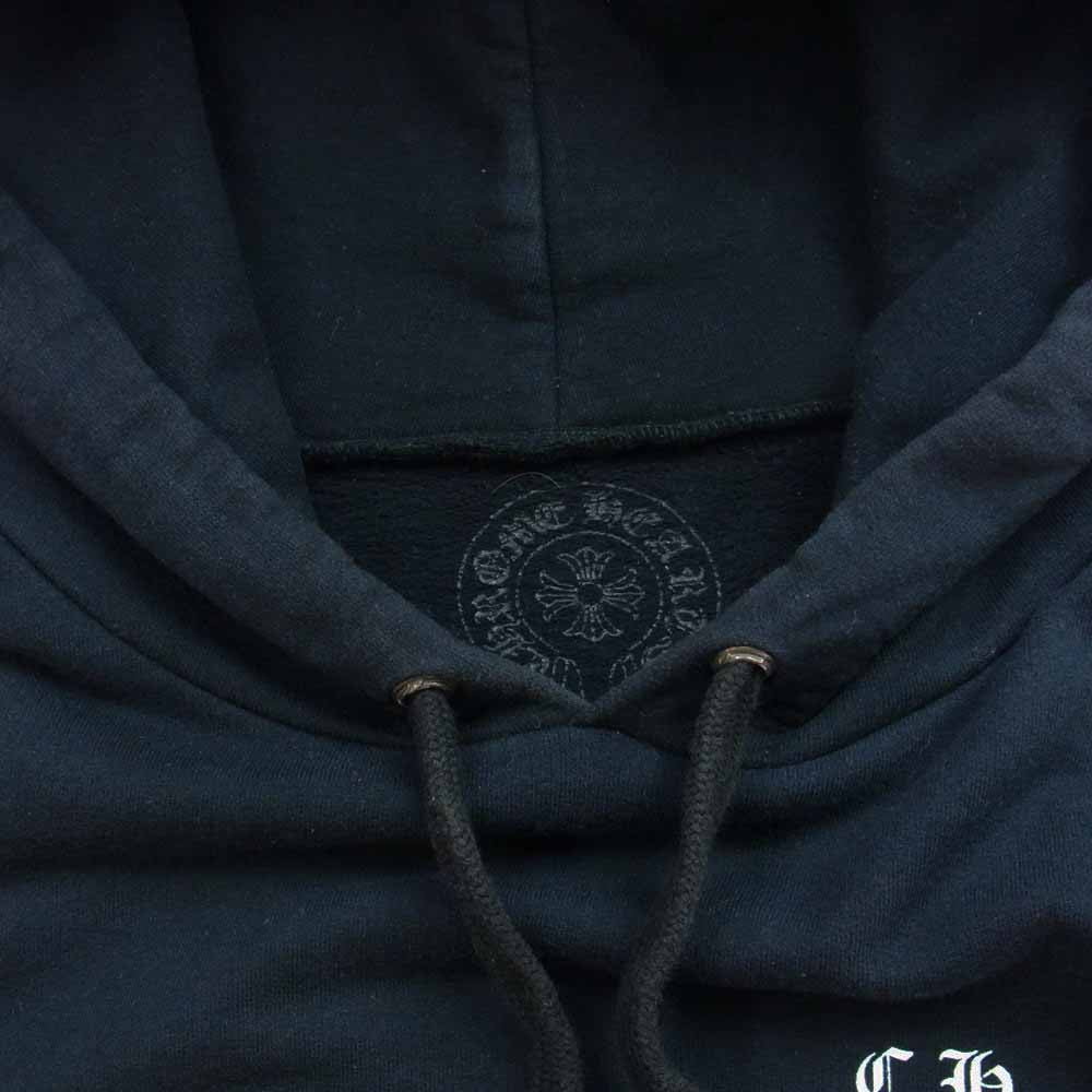 CHROME HEARTS クロムハーツ（原本無） 国内正規品 サイズ：XXL SWTSHRT PLVR スクリプト ロゴ スウェット パーカー ブラック系 XXL【中古】