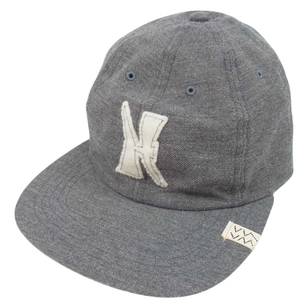 VISVIM ビズビム 18AW 0118203003018 EXCELSIOR CAP H ウールリネン ベースボール キャップ グレー系 SM【中古】