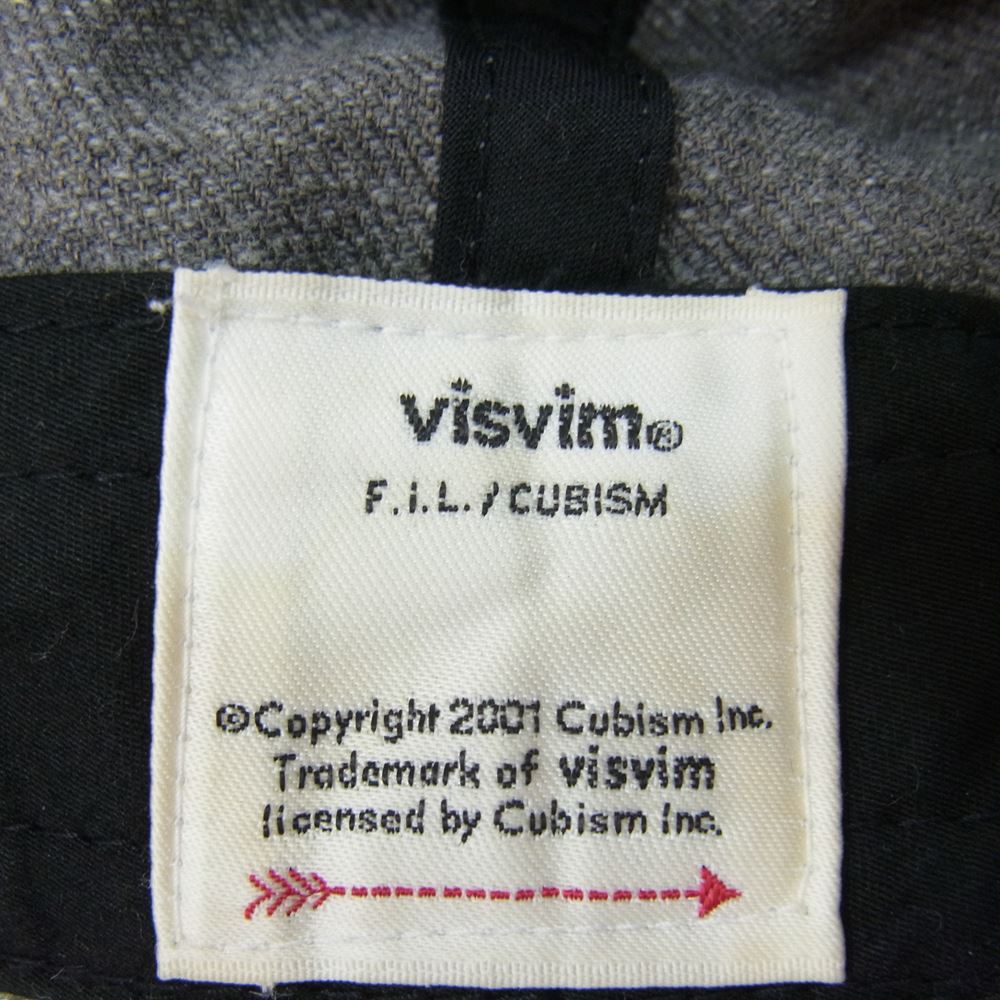 VISVIM ビズビム 18AW 0118203003018 EXCELSIOR CAP H ウールリネン ベースボール キャップ グレー系 SM【中古】