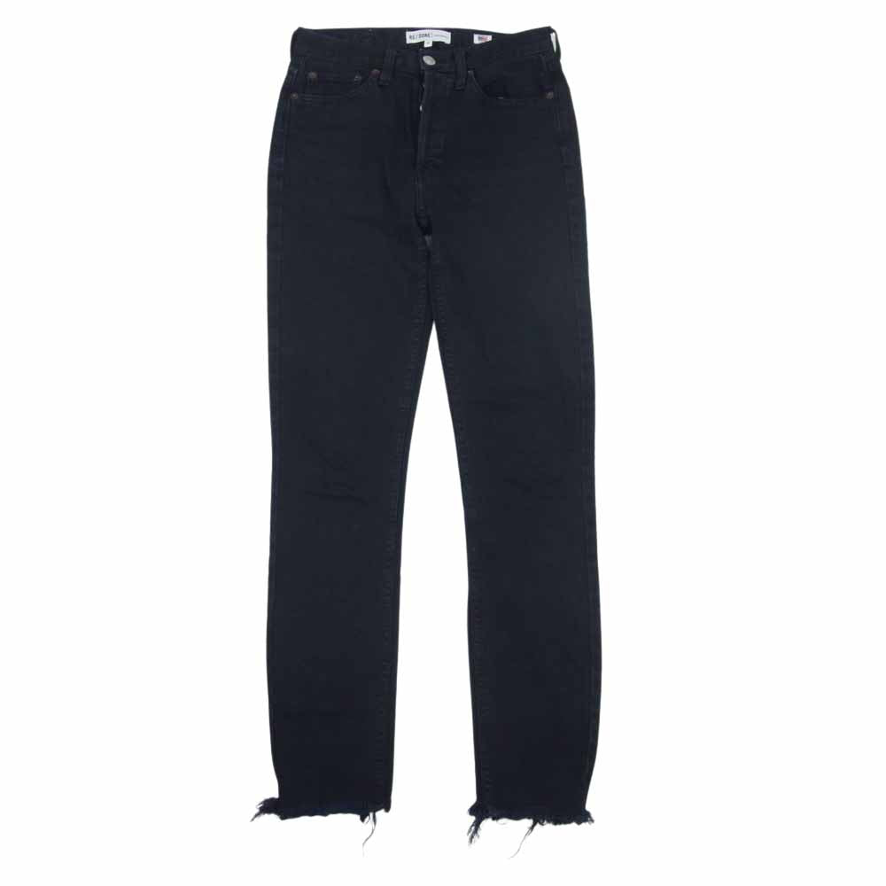 リダン 2610600465 カットオフ ストレッチ スキニー デニム パンツ ネイビー系 24【中古】
