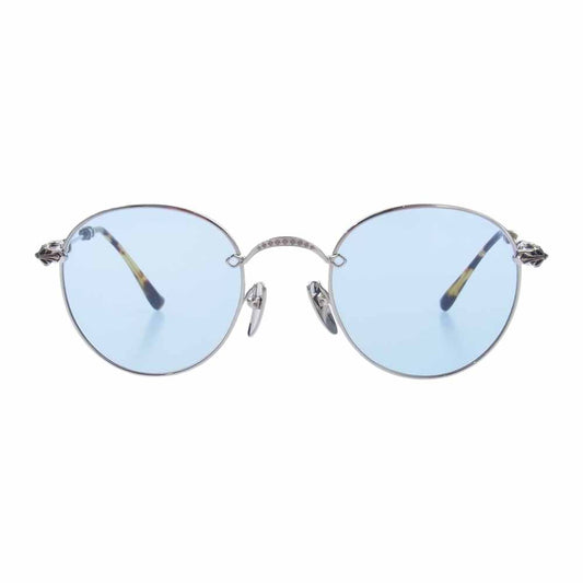 CHROME HEARTS クロムハーツ（原本無） 2023年購入時冊子付属 BUBBA-A 49□22-145 メガネ 眼鏡 サングラス シルバー系 ブラウン系【中古】