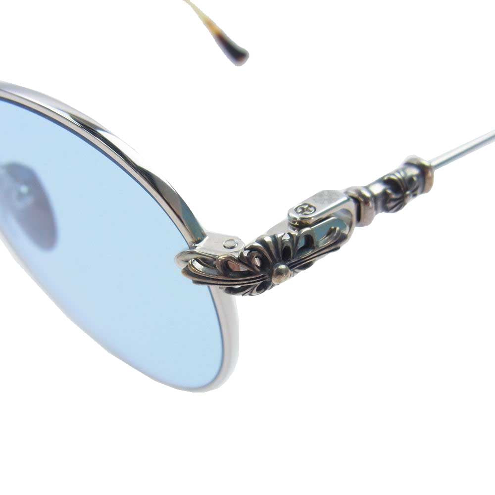 CHROME HEARTS クロムハーツ（原本無） 2023年購入時冊子付属 BUBBA-A 49□22-145 メガネ 眼鏡 サングラス シルバー系 ブラウン系【中古】