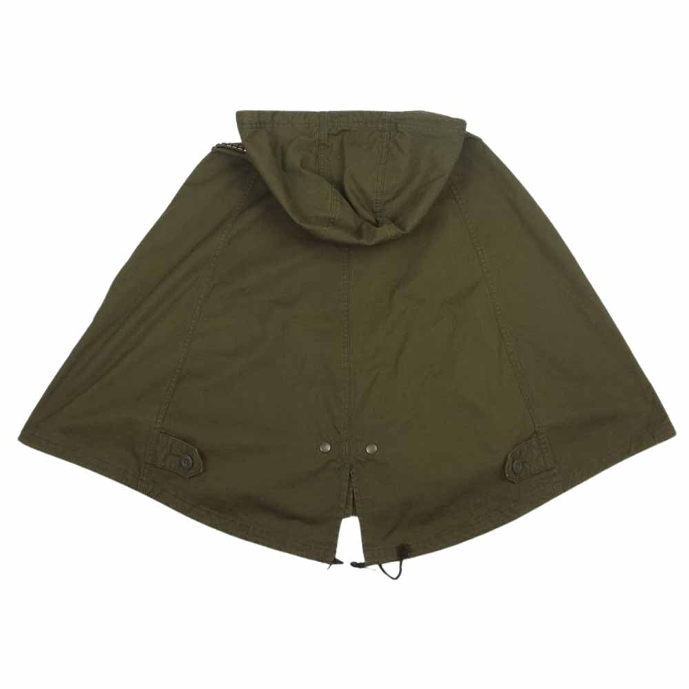 HYSTERIC GLAMOUR ヒステリックグラマー 0133AB05 スタッズ付き ミリタリー ポンチョ ジャケット カーキ系 F【中古】
