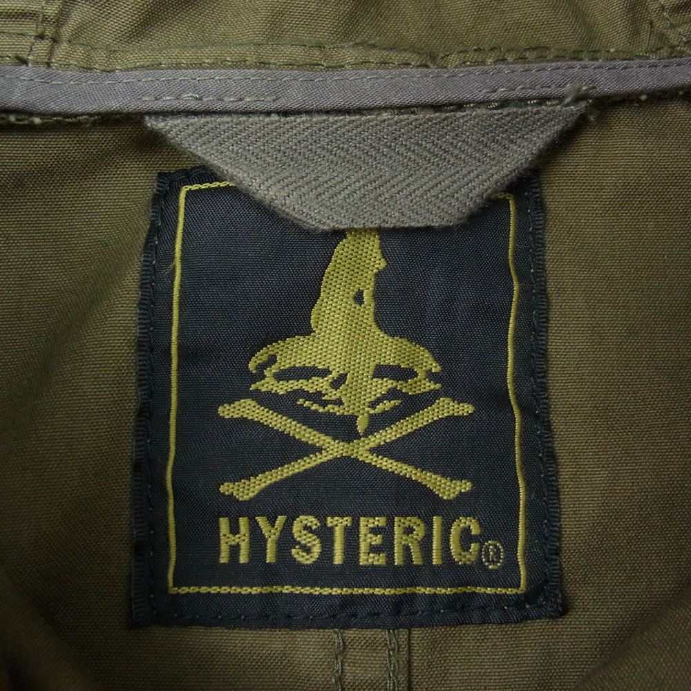 HYSTERIC GLAMOUR ヒステリックグラマー 0133AB05 スタッズ付き ミリタリー ポンチョ ジャケット カーキ系 F【中古】