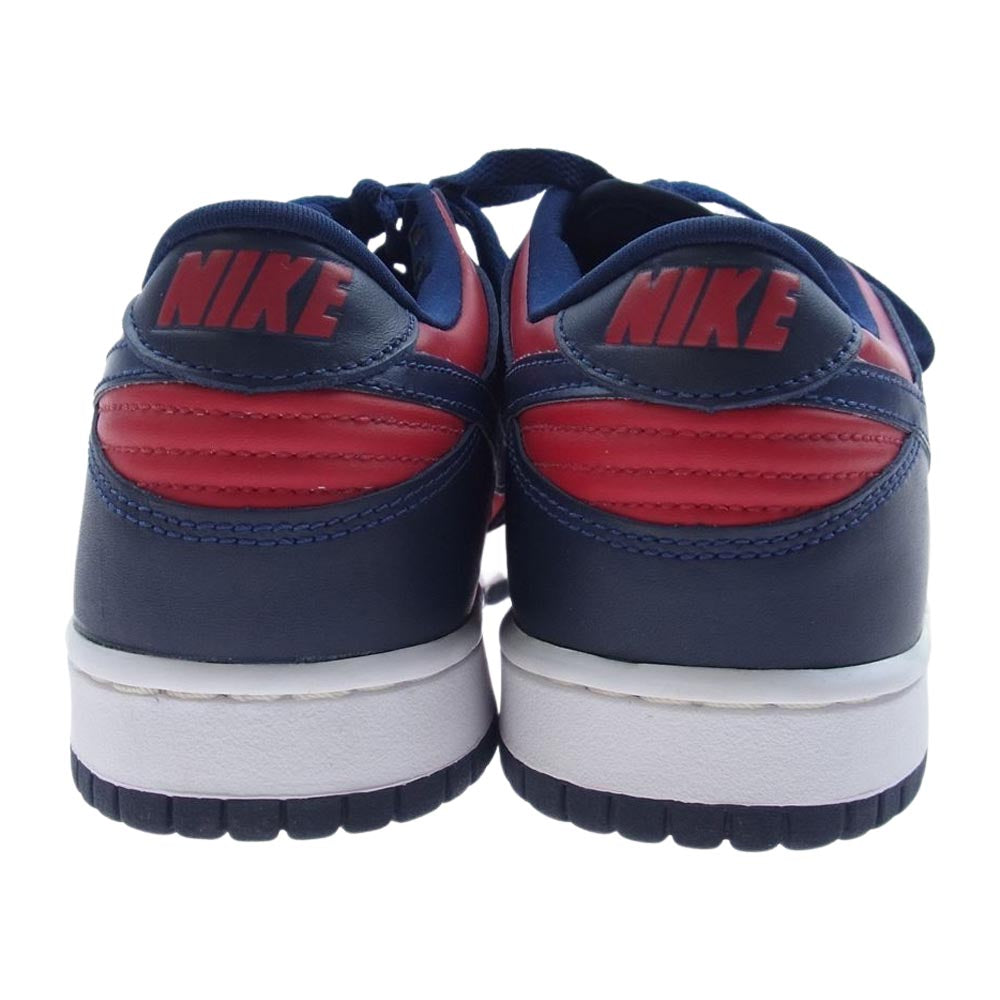 NIKE ナイキ 630358-641 DUNK LOW VARSITY RED ダンク ロー バーシティレッド スニーカー ネイビー系 レッド系 27cm【極上美品】【中古】