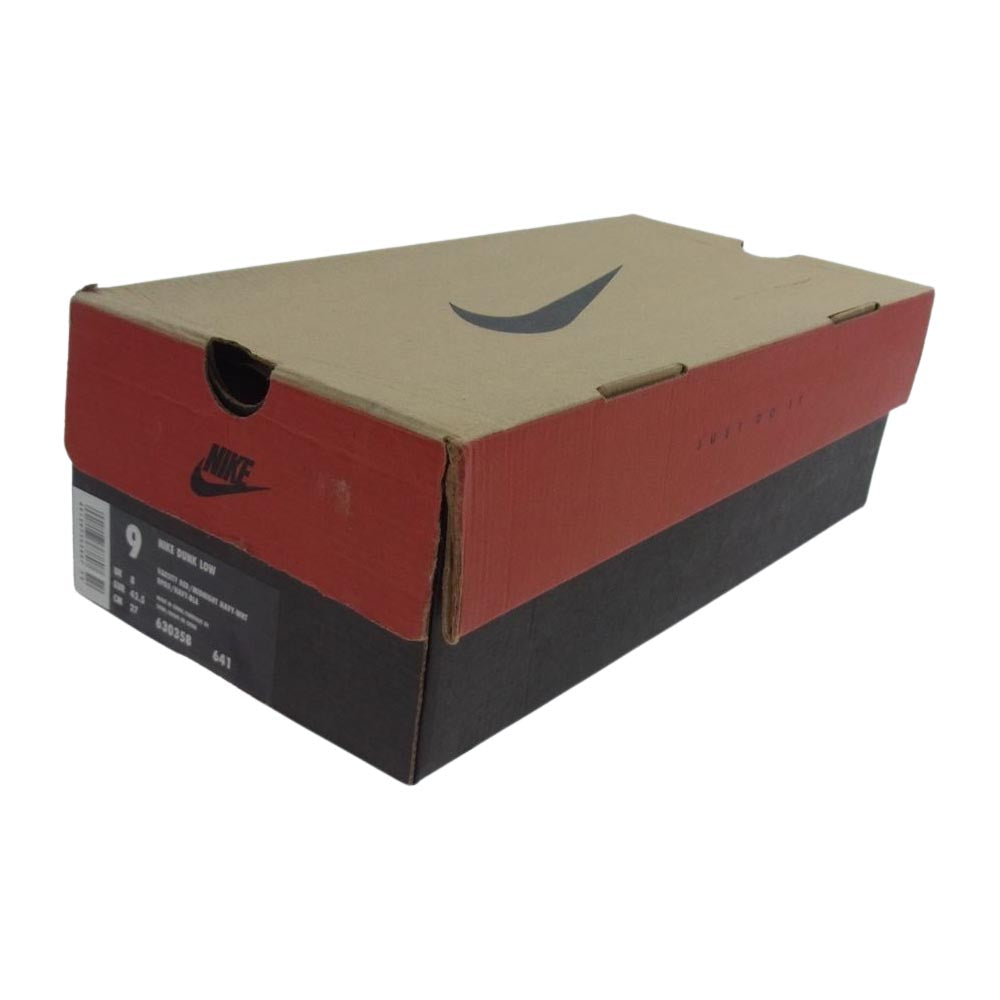 NIKE ナイキ 630358-641 DUNK LOW VARSITY RED ダンク ロー バーシティレッド スニーカー ネイビー系 レッド系 27cm【極上美品】【中古】