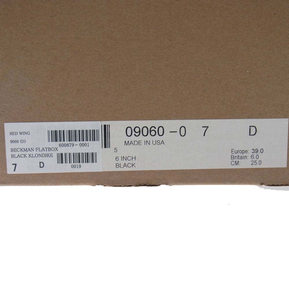 RED WING レッドウィング 9060 BECKMAN BOOT ベックマン ワーク ブーツ ブラック系 25cm【新古品】【未使用】【中古】