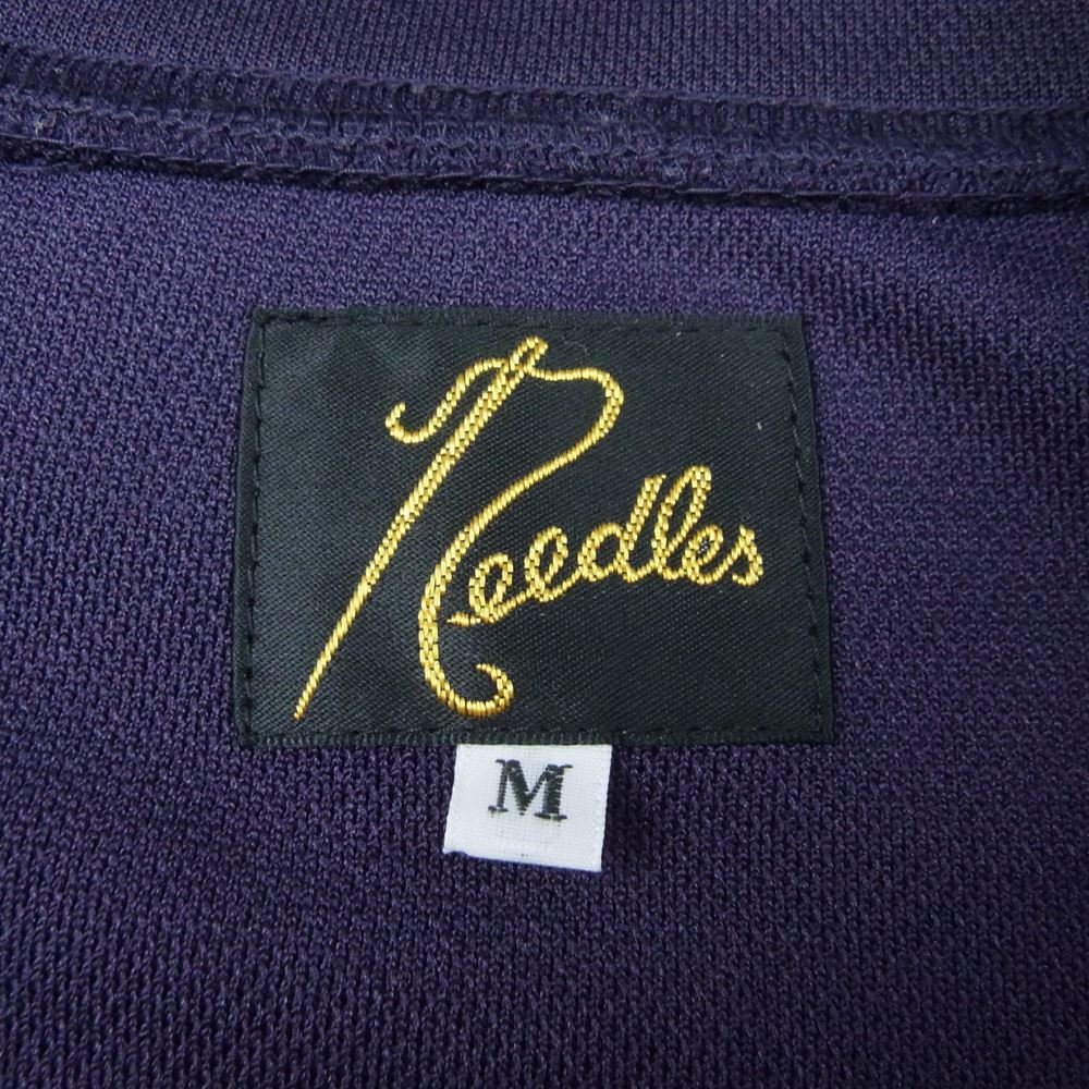 Needles ニードルス 22AW LQ227 Track Jacket - Poly Smooth パピヨン刺繍 サイドライン トラックジャケット ジャージ パープル系 M【美品】【中古】