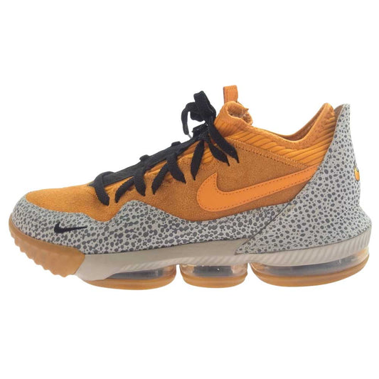 NIKE ナイキ CD9471-800 ATMOS LEBRON 16 LOW SAFARI アトモス レブロン ロー サファリ スニーカー オレンジ系 28.5cm【中古】
